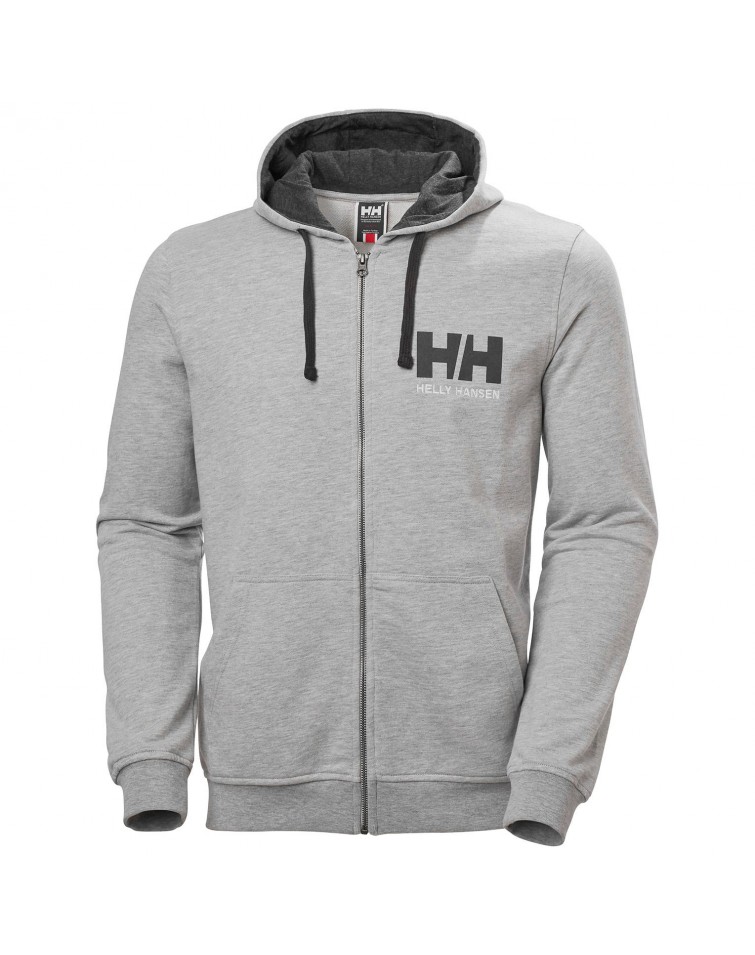 Helly Hansen SUDADERA CON CAPUCHA Y CREMALLERA COMPLETA HH® LOGO PARA HOMBRE de color gris