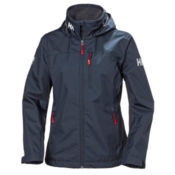 Helly Hansen Chaqueta Crew Hooded Midlayer para mujer de color azul oscuro