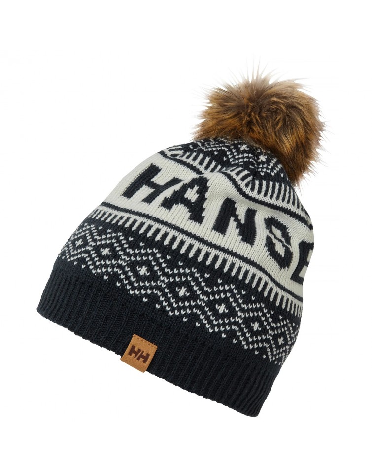 Helly Hansen Gorro Champow de color negro/ blanco