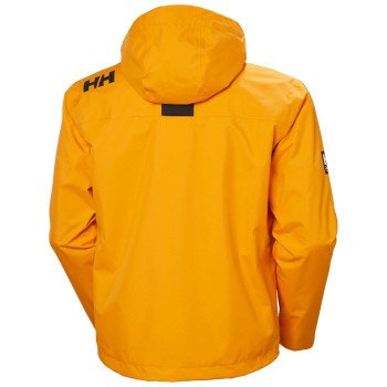 Helly Hansen Chaqueta de navegación de capa intermedia con capucha Crew 2.0 para hombre de color mostaza 2