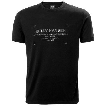 Helly Hansen Camiseta de entrenamiento Move Quick-Dry SS para homre de color negro