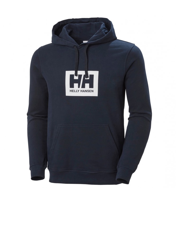 Helly Hansen Sudadera con capucha HH Box para hombre de color azul marino