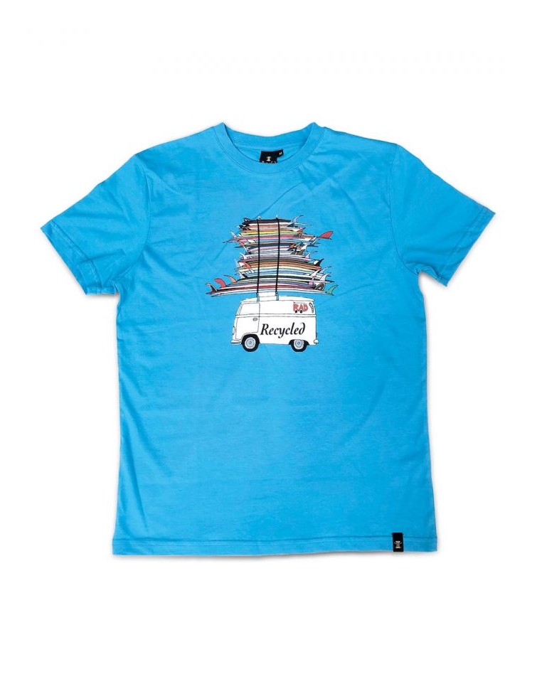 CAMISETA SURF RECYCLED AZUL CIELO