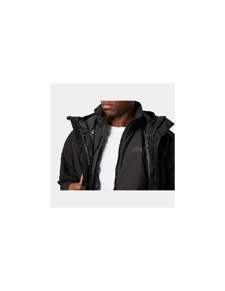 Chaqueta Helly Hansen de membrana aislante 3 en 1 Juell para hombre color negro