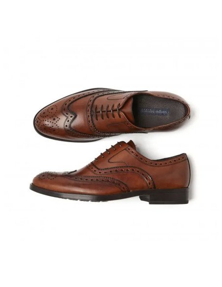 ZAPATOS INGLES SERGIO SERRANO PICADO CUERO