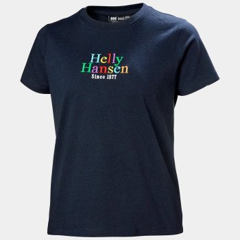 Helly Hansen Camiseta con gráfico Core de mujer color azul marino