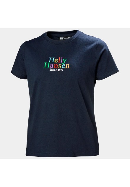 Helly Hansen Camiseta con gráfico Core de mujer color azul marino