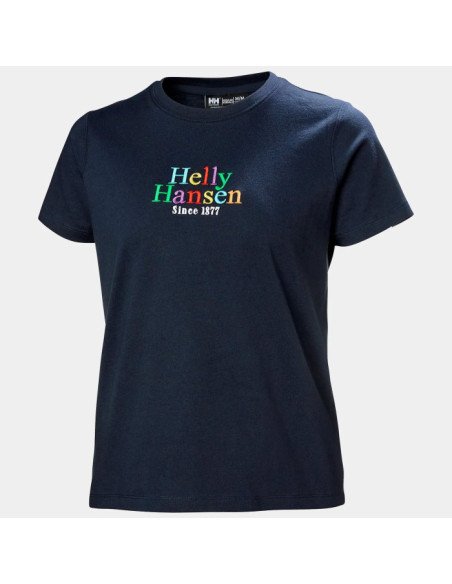 Helly Hansen Camiseta con gráfico Core de mujer color azul marino