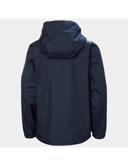 Helly Hansen Chaqueta con capucha y cuello redondo de niño color azul marino