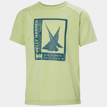 Helly Hansen Camiseta Port de niño color verde pistacho