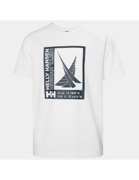 Helly Hansen Camiseta Port de niño color blanco
