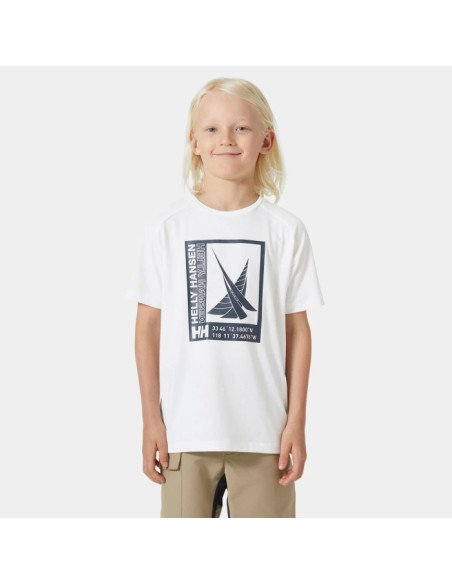 Helly Hansen Camiseta Port de niño color blanco