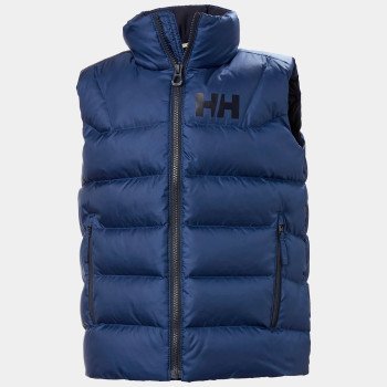 Helly Hansen Chaleco de plumón Isfjord de niño color azul marino