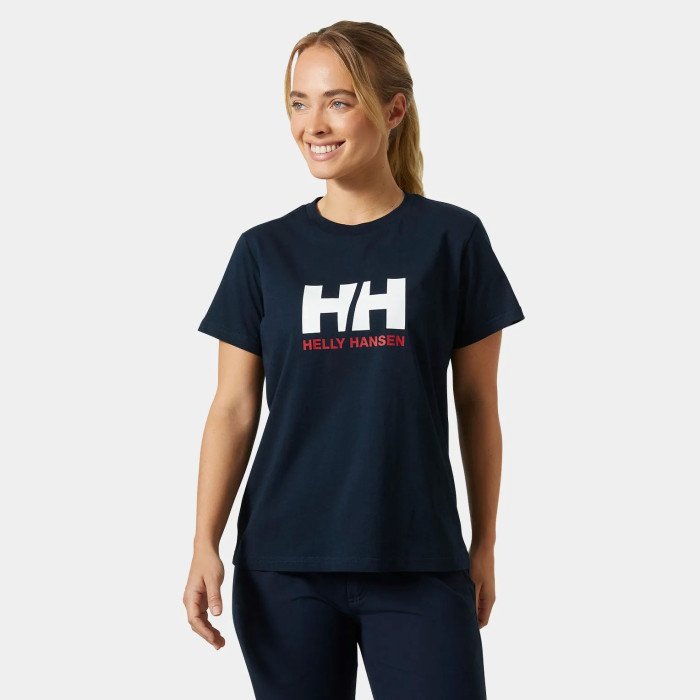Helly Hansen Camiseta con logotipo 2.0 de Mujer color azul marino