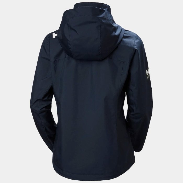 Helly Hansen Chaqueta de navegación con capucha Crew 2.0 de mujer color azul marino