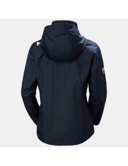 Helly Hansen Chaqueta de navegación con capucha Crew 2.0 de mujer color azul marino