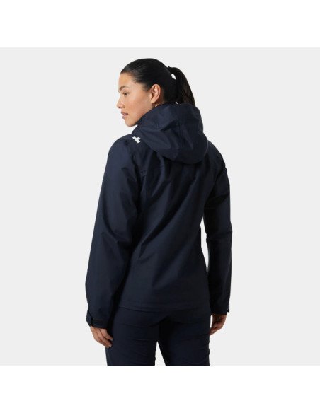 Helly Hansen Chaqueta de navegación con capucha Crew 2.0 de mujer color azul marino