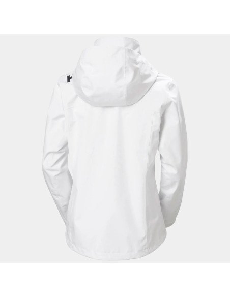 Helly Hansen Chaqueta de navegación con capucha Crew 2.0 de Mujer color blanco