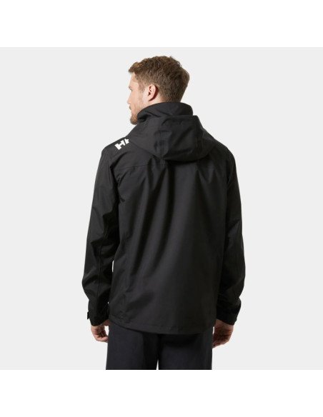 Helly Hansen Chaqueta de navegación con capucha Crew 2.0 de Hombre color negro