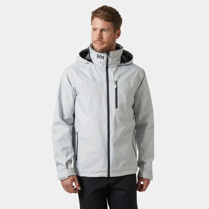 Helly Hansen Chaqueta de navegación con capucha Crew 2.0 de Hombre color gris