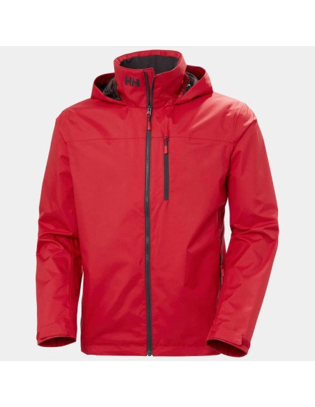 Helly Hansen Chaqueta de navegación con capucha Crew 2.0 de Hombre color rojo