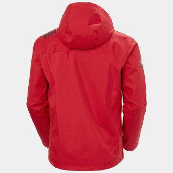 Helly Hansen Chaqueta de navegación con capucha Crew 2.0 de Hombre color rojo 2