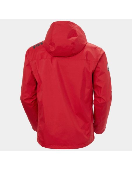 Helly Hansen Chaqueta de navegación con capucha Crew 2.0 de Hombre color rojo