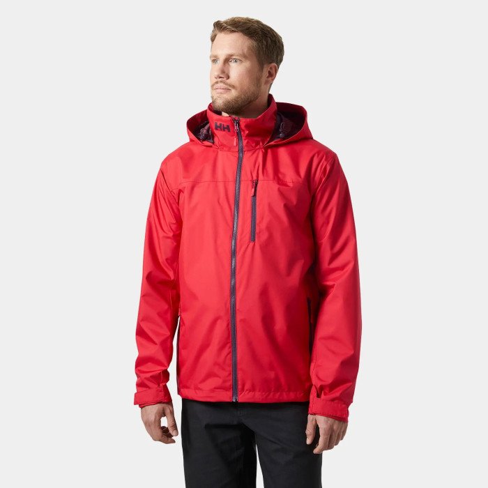 Helly Hansen Chaqueta de navegación con capucha Crew 2.0 de Hombre color rojo