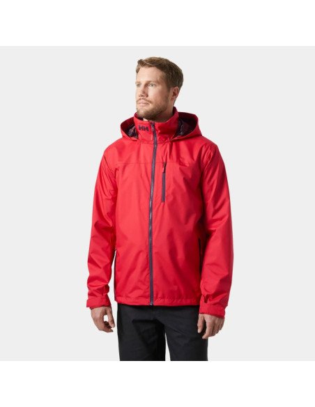 Helly Hansen Chaqueta de navegación con capucha Crew 2.0 de Hombre color rojo
