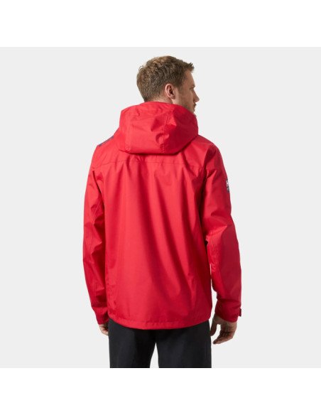 Helly Hansen Chaqueta de navegación con capucha Crew 2.0 de Hombre color rojo
