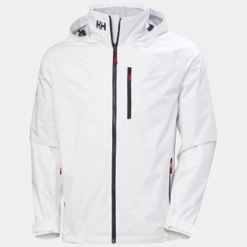 Helly Hansen Chaqueta de navegación con capucha Crew 2.0 de Hombre color blanco