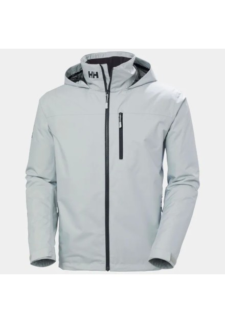 Helly Hansen Chaqueta de navegación de capa intermedia con capucha Crew 2.0 de hombre color gris