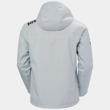 Helly Hansen Chaqueta de navegación de capa intermedia con capucha Crew 2.0 de hombre color gris 2
