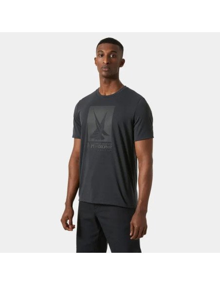 Helly Hansen Camiseta HP Race Sailing de Hombre color negro