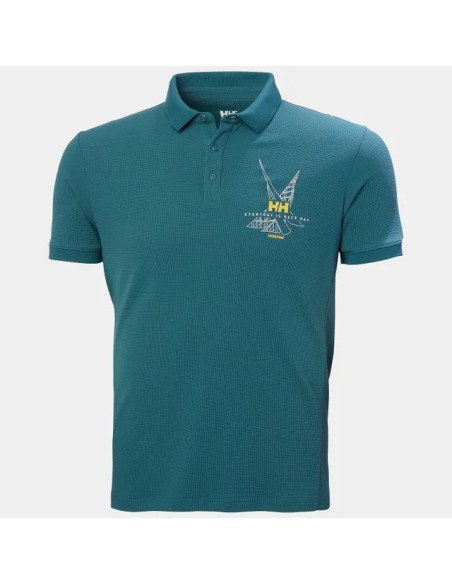 Helly Hansen Polo de navegación HP Race de Hombre color azul turquesa