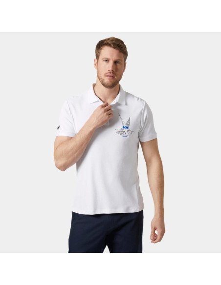 Helly Hansen Polo de navegación HP Race de Hombre color blanco