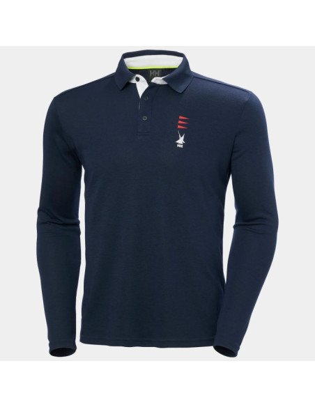 Helly Hansen POLO DE RUGBY SKAGERRAK de Secado Rápido de Hombre color azul oscuro