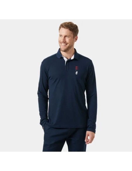 Helly Hansen POLO DE RUGBY SKAGERRAK de Secado Rápido de Hombre color azul oscuro