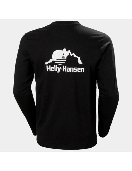 Helly Hansen Camiseta de manga larga YU20 de hombre color negro
