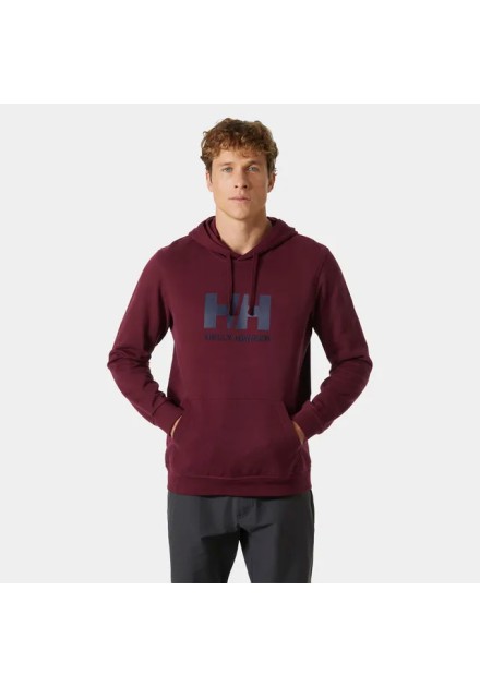 Helly Hansen SUDADERA CON CAPUCHA HH® LOGO de Hombre color rojo granate