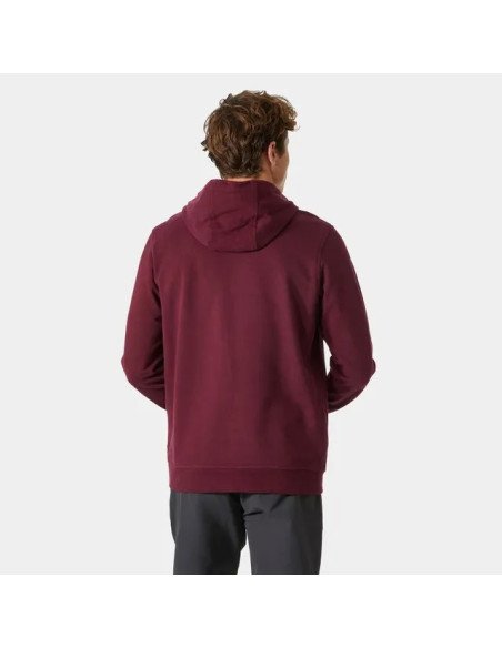 Helly Hansen SUDADERA CON CAPUCHA HH® LOGO de Hombre color rojo granate