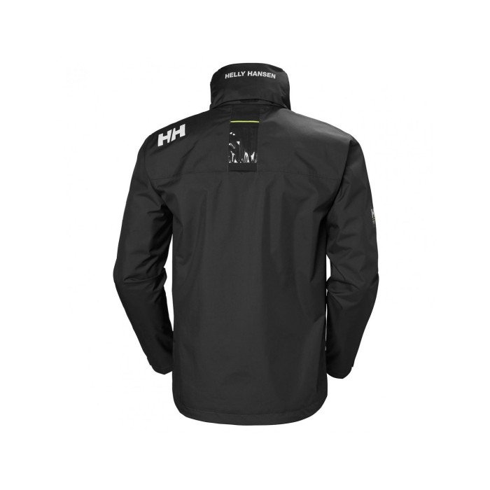 Helly Hansen Chaqueta de navegación con capucha Crew 2.0 para hombre de color negro