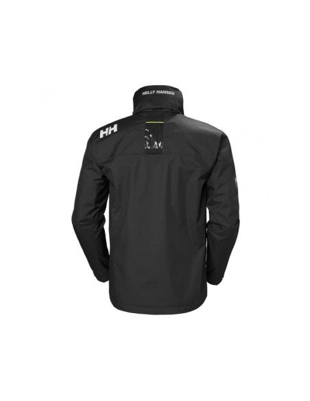 Helly Hansen Chaqueta de navegación con capucha Crew 2.0 para hombre de color negro