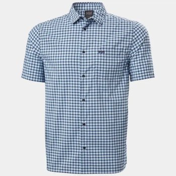 Helly Hansen CAMISA FJORD 2.0 DE MANGA CORTA DE SECADO RÁPIDO PARA HOMBRE de color azul marino