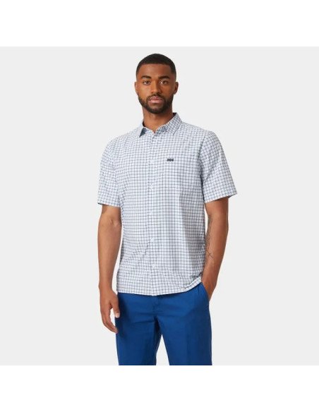 Helly Hansen CAMISA FJORD 2.0 DE MANGA CORTA DE SECADO RÁPIDO PARA HOMBRE de color blanco