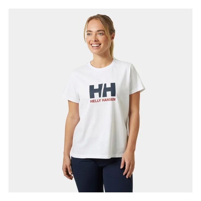 Helly Hansen Camiseta con logotipo HH® 2.0 para mujer de color blanco