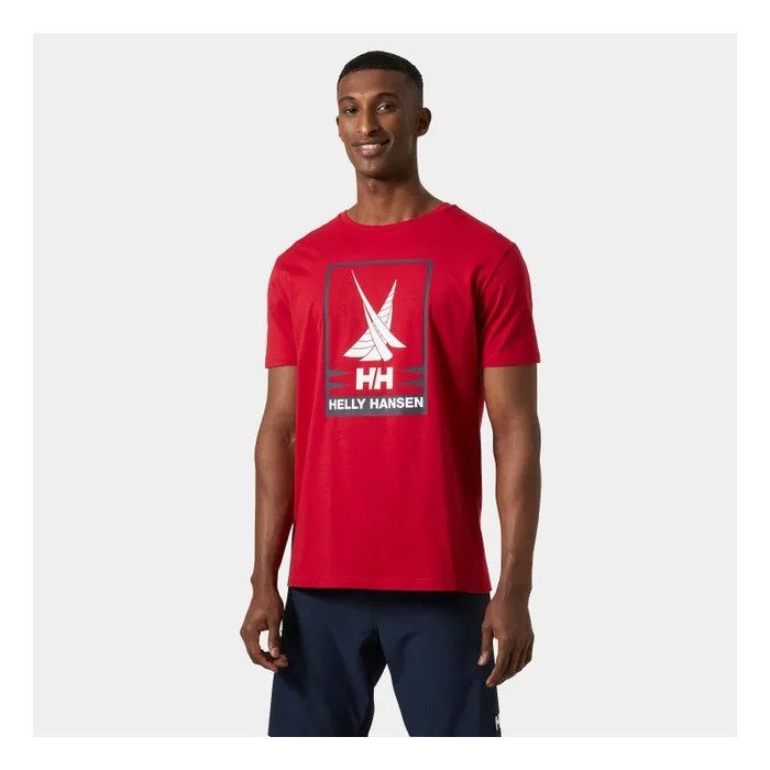 Helly Hansen Camiseta Shoreline 2.0 para hombre de color rojo