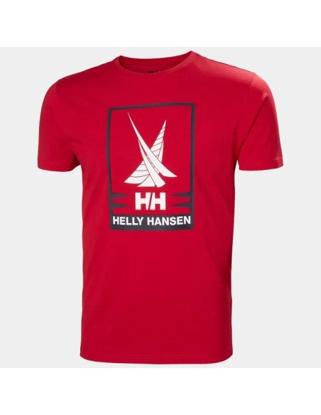 Helly Hansen Camiseta Shoreline 2.0 para hombre de color rojo