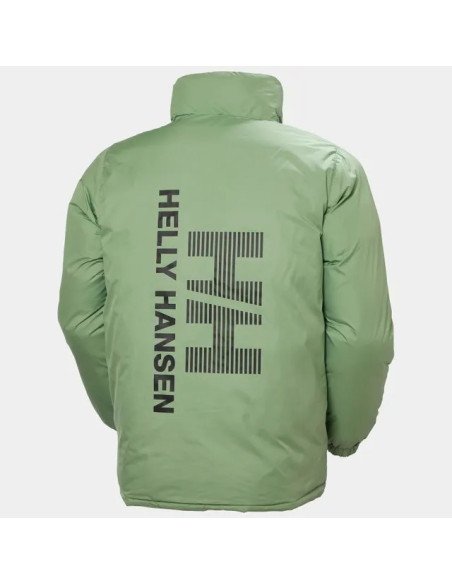 Helly Hansen Chaqueta reversible HH Urban para hombre de color negro/verde