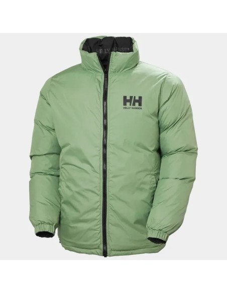Helly Hansen Chaqueta reversible HH Urban para hombre de color negro/verde
